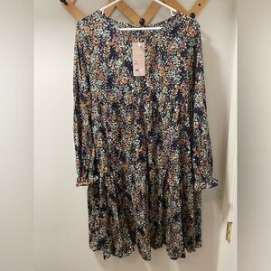 🔴4/$15 BUNDLE ONLY🔴 Shein Emory Rose Floral Dress